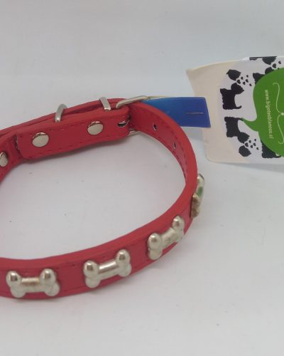 Collar Rojo ecocuero
