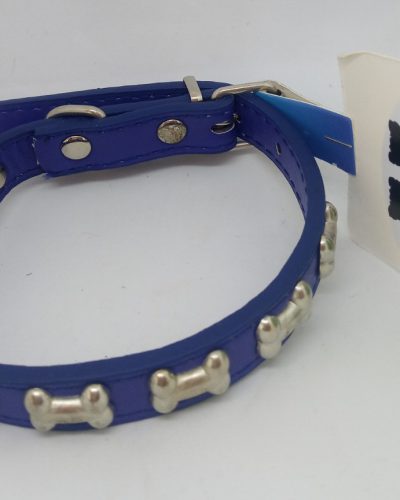 Collar Azul ecocuero