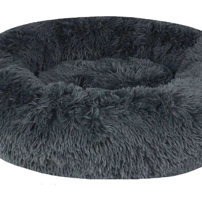 Cama de Felpa 60 cm gris